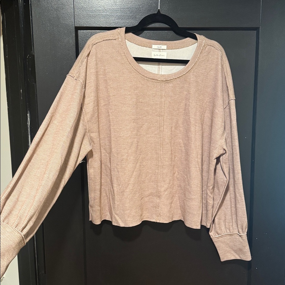 Long Sleeve Ribbed Shirt